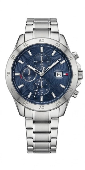 Tomm# hilfige# metal chronograph