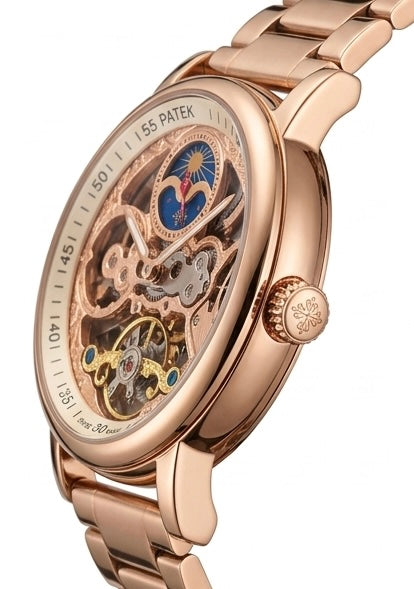Phillip# pp automatic skeleton sun moon metal