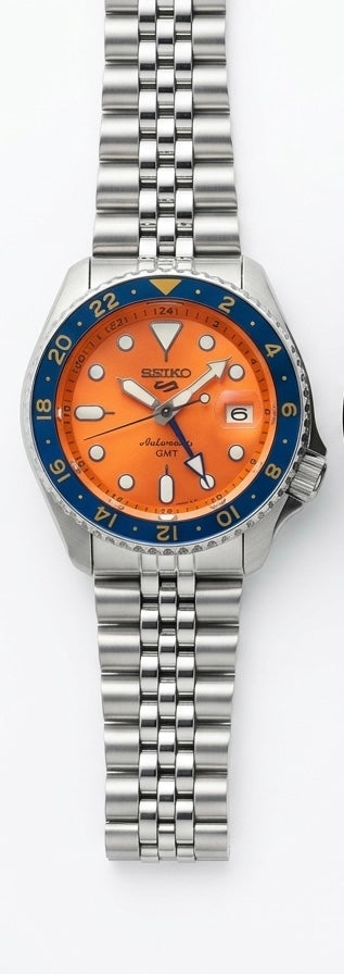 Seiko gmt automatic metal