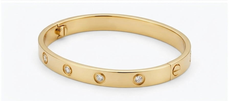 Kada brecelet golden