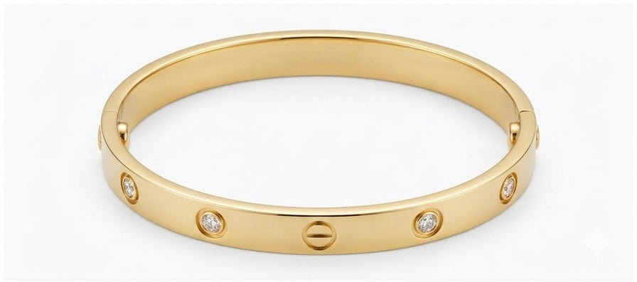 Kada brecelet golden